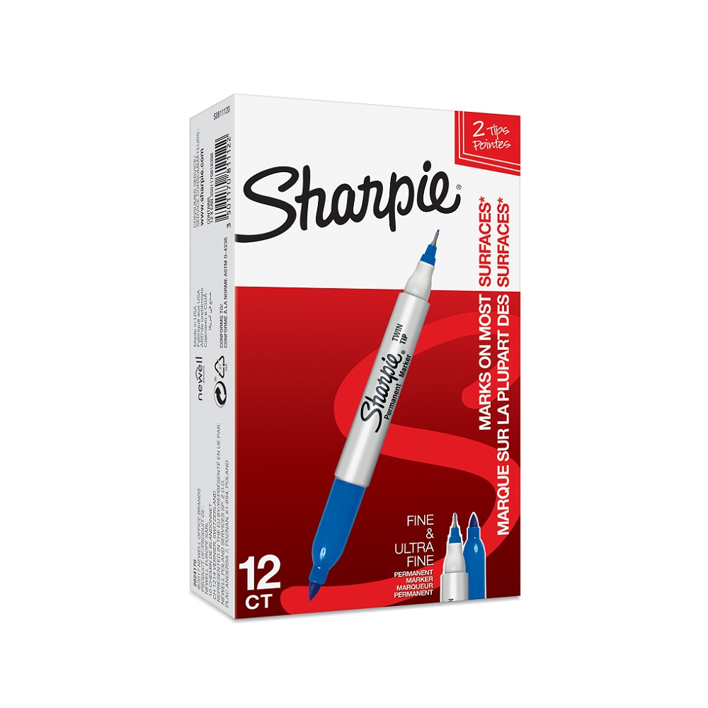 SHARPIE PERMANENTNI MARKER TWIN TIP PLAVI - Слика 5