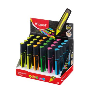 TEKST MARKER MAPED FLUO`PEPS MAXI DISPLEJ
