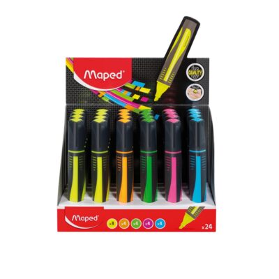 TEKST MARKER MAPED FLUO`PEPS MAXI DISPLEJ
