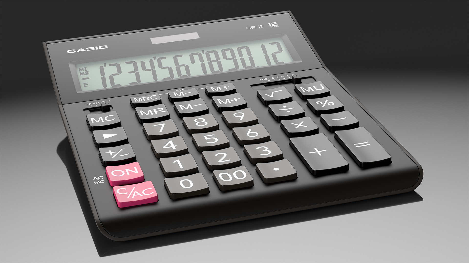 CASIO KALKULATOR GR 12 CRNI - Слика 6