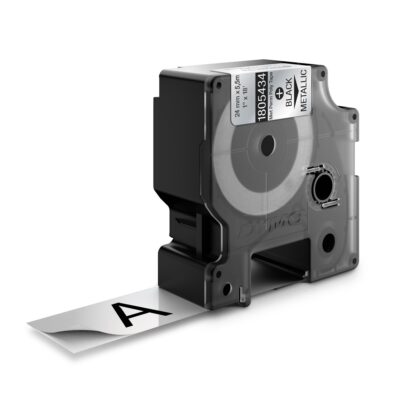 DYMO TRAKA INDUSTRIJSKA POLIESTER 24MM CRNA/METALIK