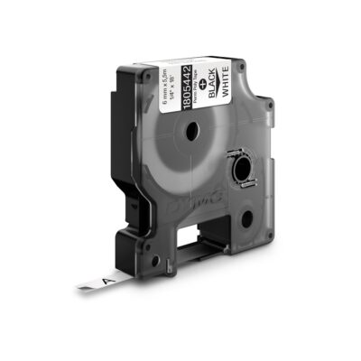 DYMO TRAKA INDUSTRIJSKA POLIESTER 6MM CRNA/BELA
