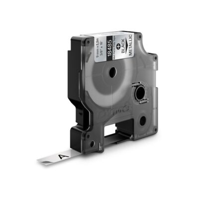 DYMO TRAKA INDUSTRIJSKA POLIESTER 9MM CRNA/METALIK