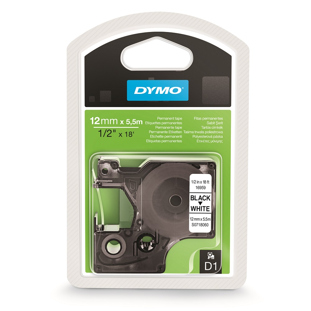 DYMO TRAKA D1 PERMANENT 12MM