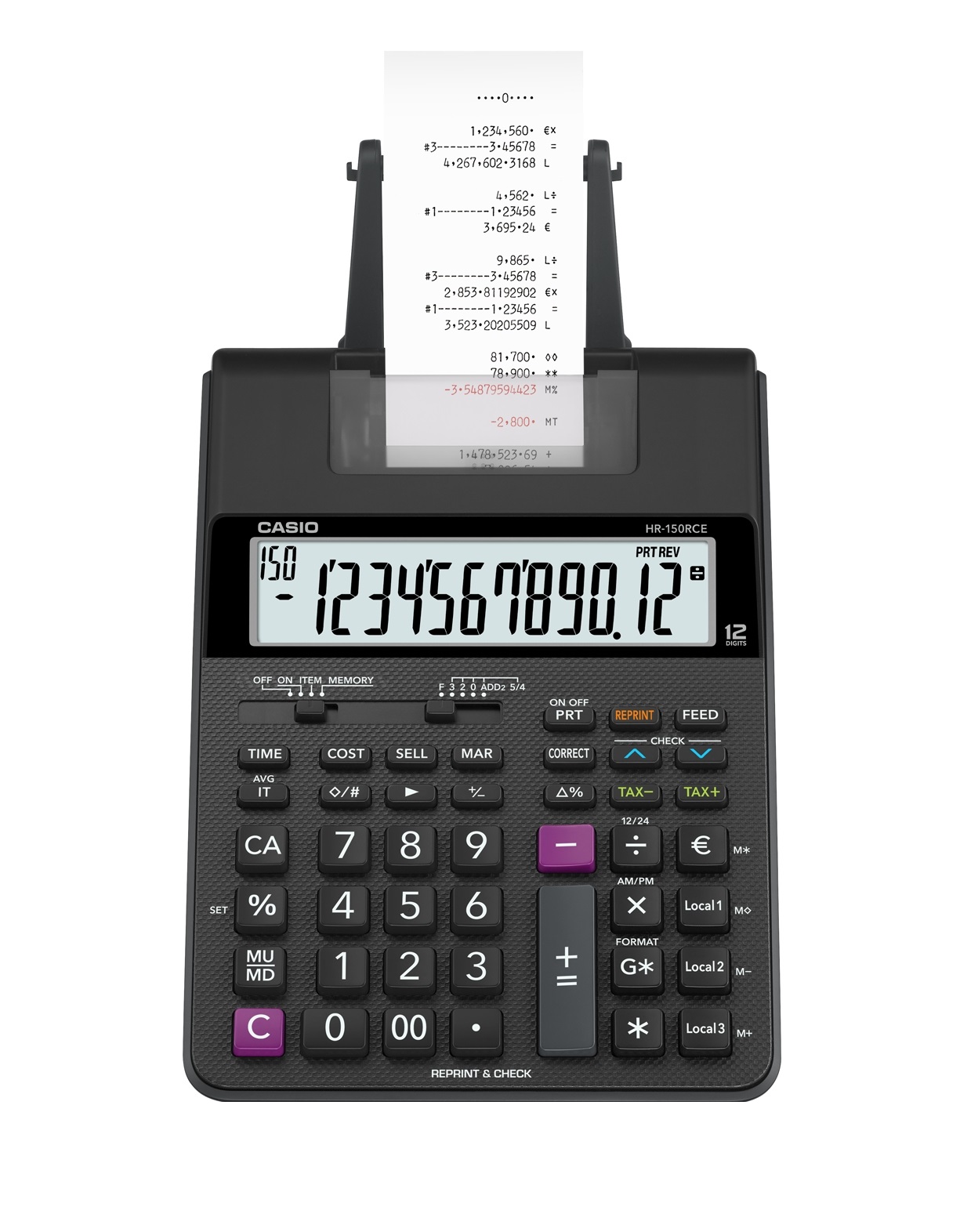 CASIO KALKULATORI SA TRAKOM HR 150 RCE - Слика 4