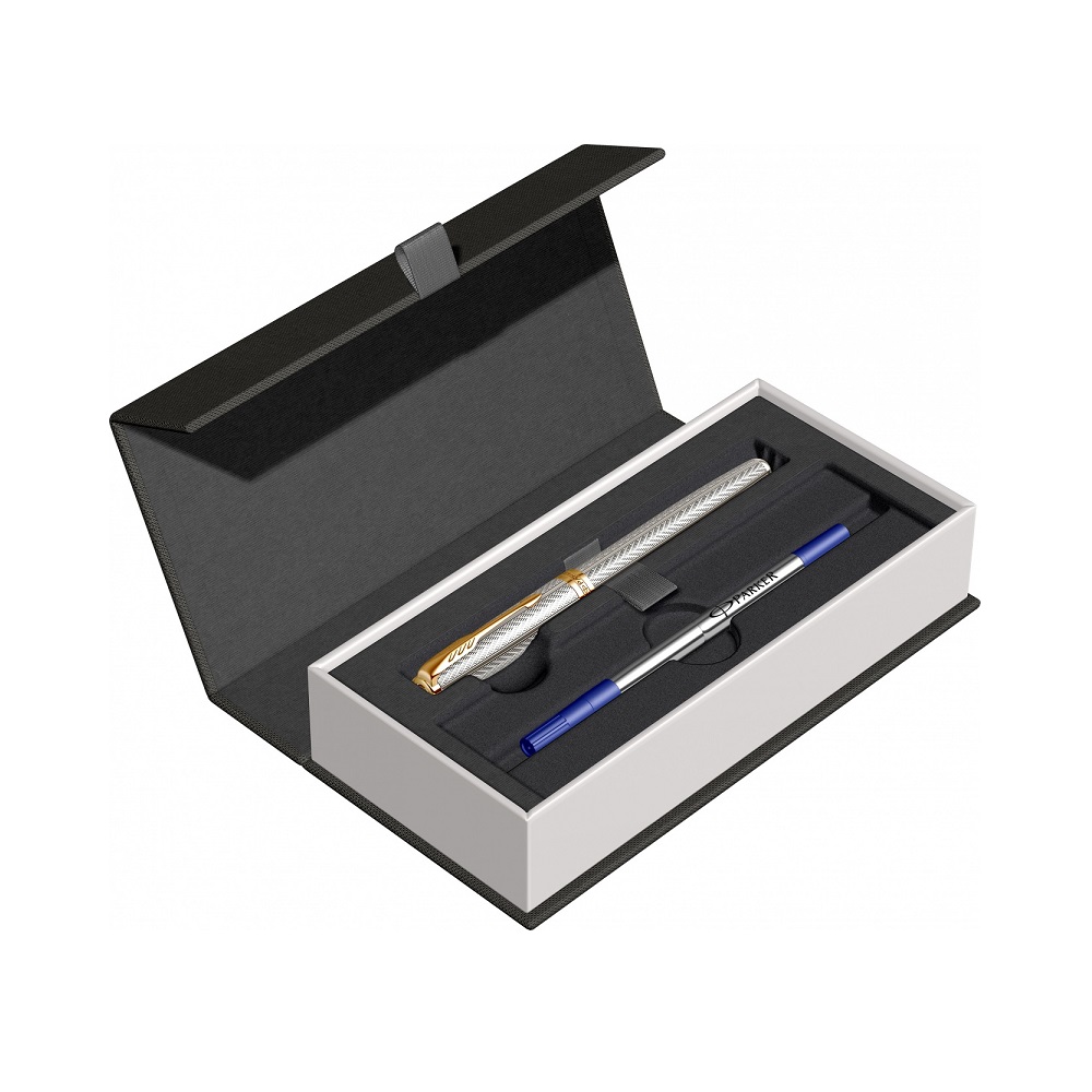 PARKER Roler olovka Royal Sonet Silver Fougere GT - Слика 8