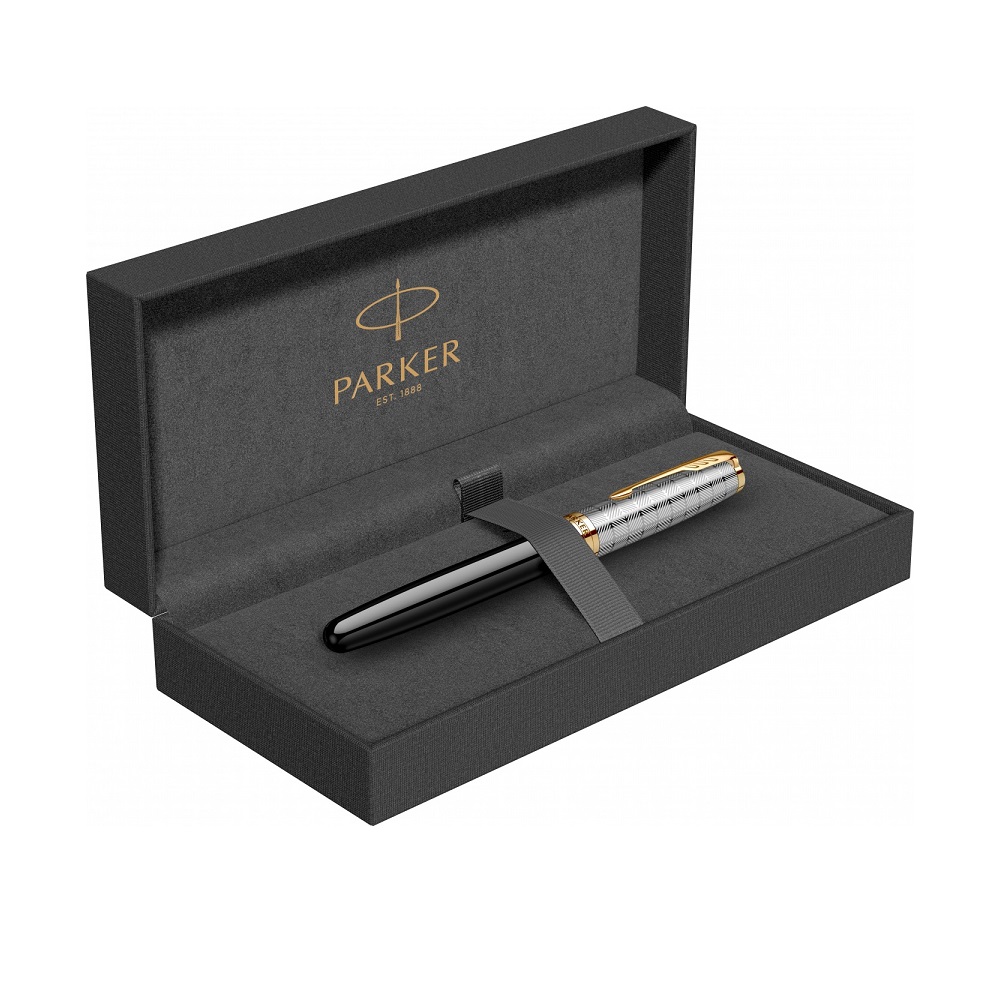 PARKER Nalivpero Royal Sonet Metal Black GT M - Слика 7
