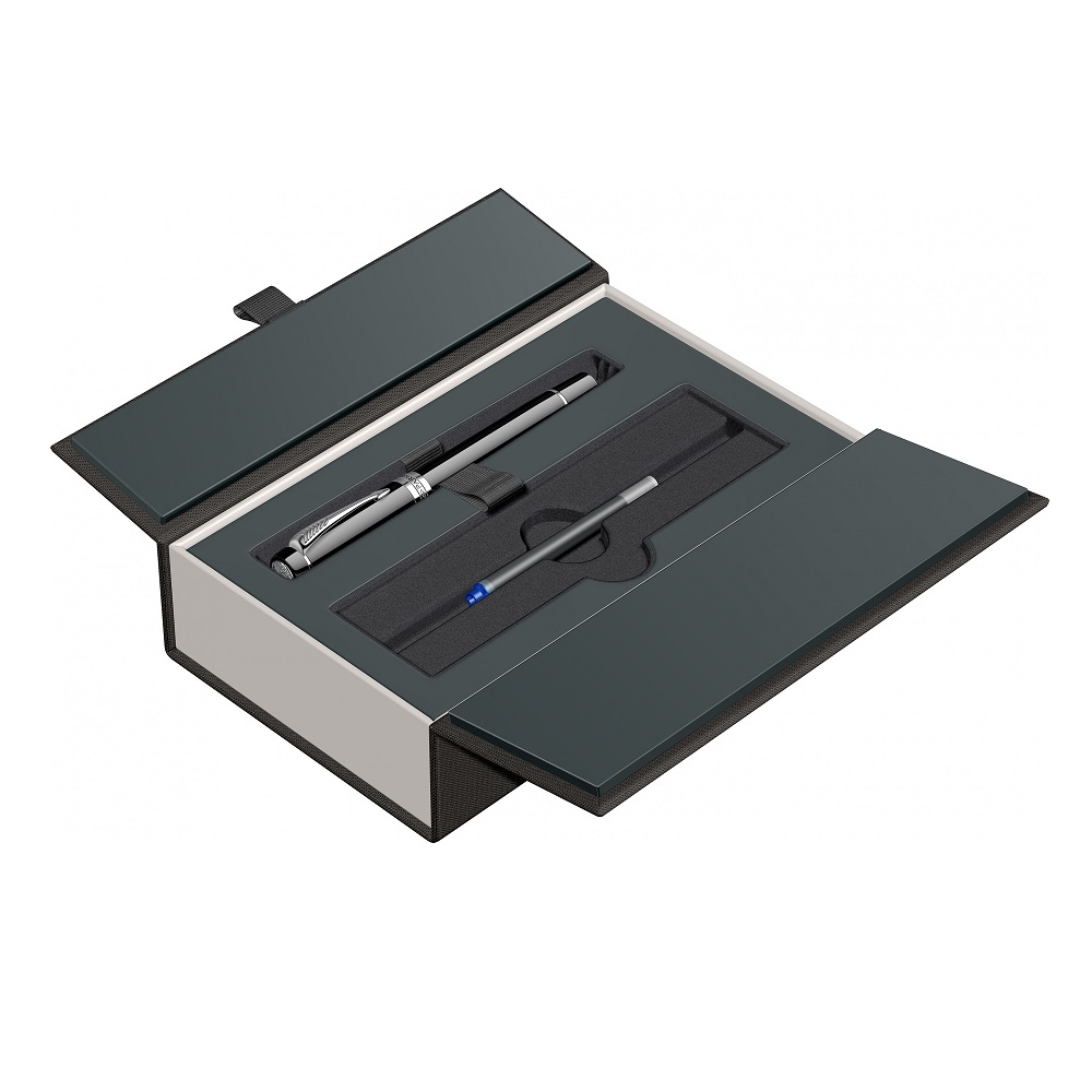 PARKER Nalivpero Royal Duofold Classic Black CT M - Слика 8