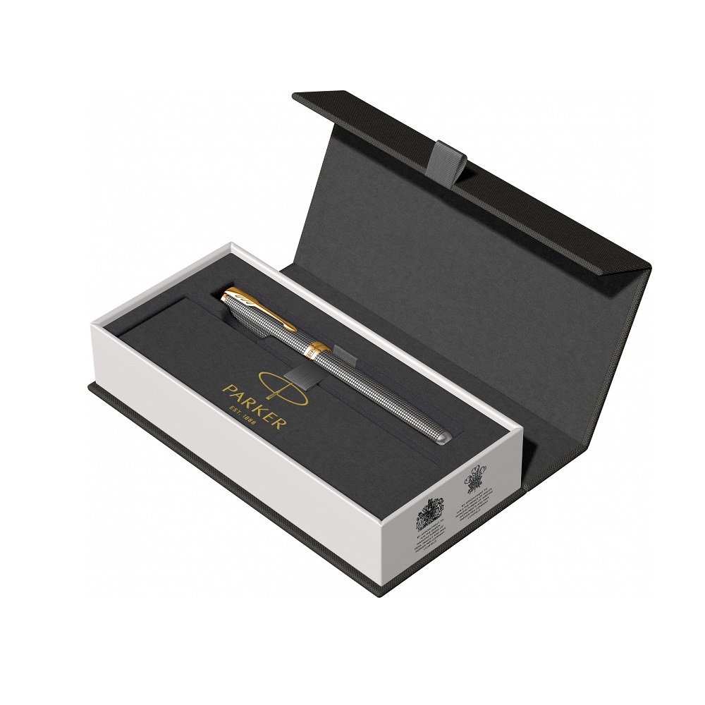 PARKER Nalivpero Royal Sonet Silver Chisel GT F - Слика 8