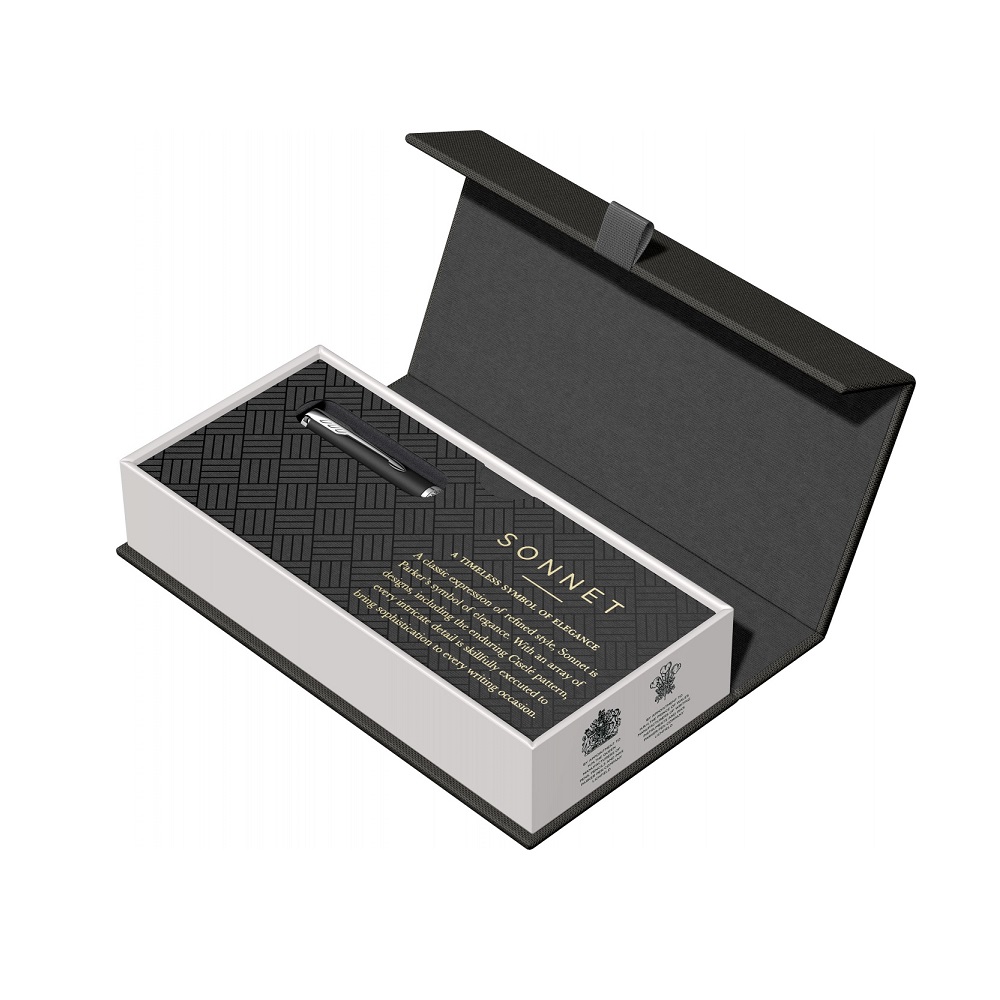 PARKER Hemijska olovka Royal Sonet Black Mat CT - Слика 7