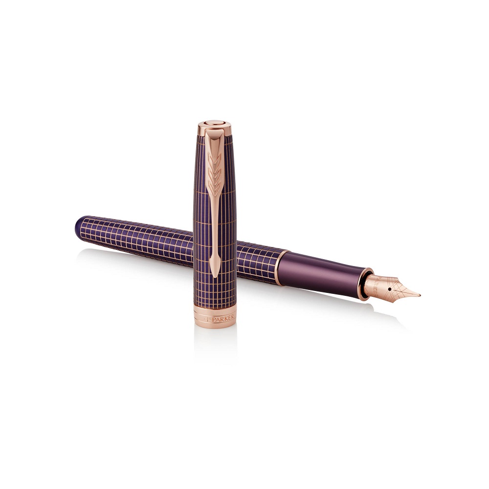 PARKER Nalivpero Royal Sonet Silver Purple PGT F - Слика 6