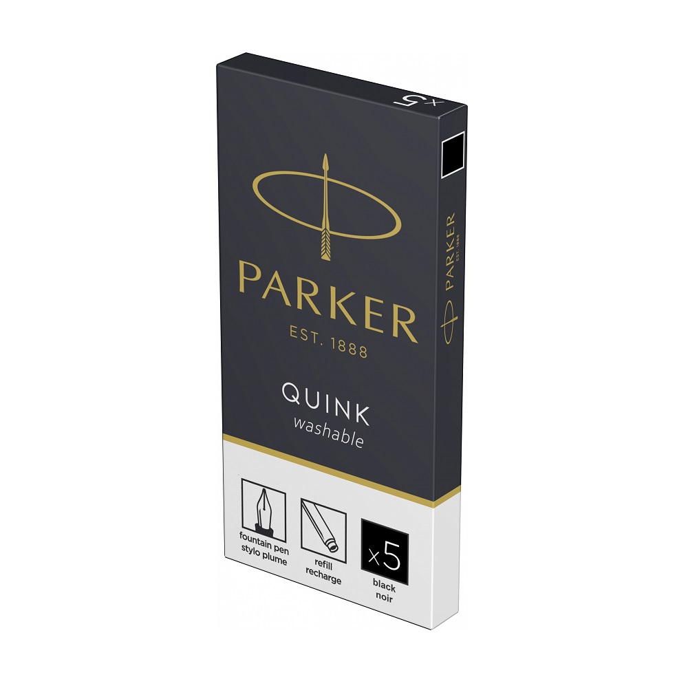 Patrone za nalivpero Parker Royal Quink Black Washable