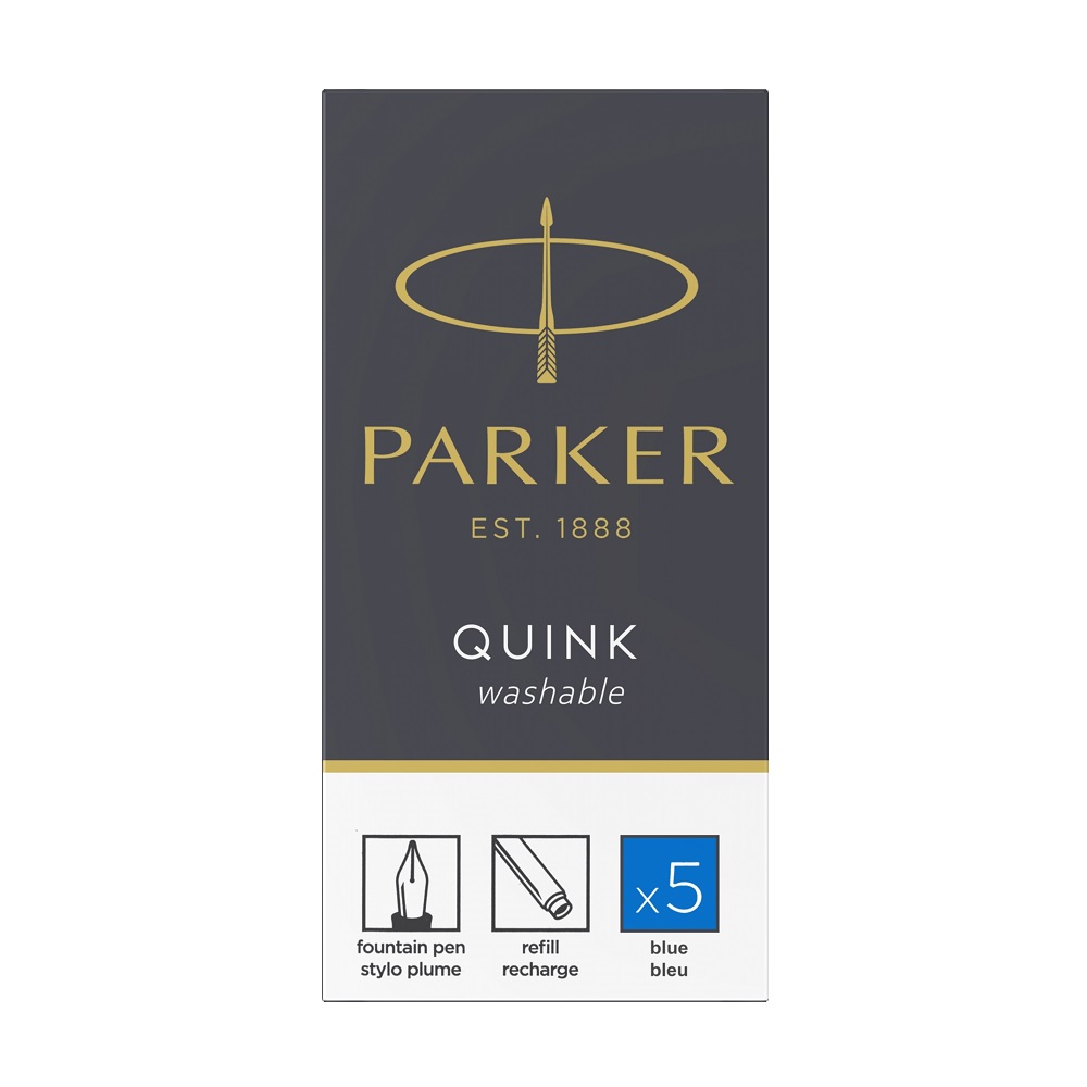 PARKER Patrone za nalivpero Royal Quink Blue Washable - Слика 3