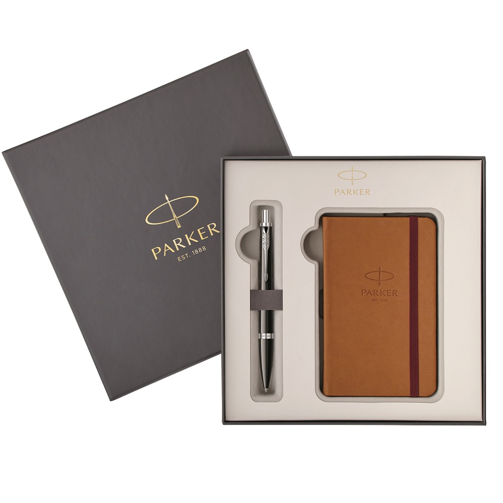 Parker poklon SET Royal Urban Black CT - Hemijska olovka + Notes
