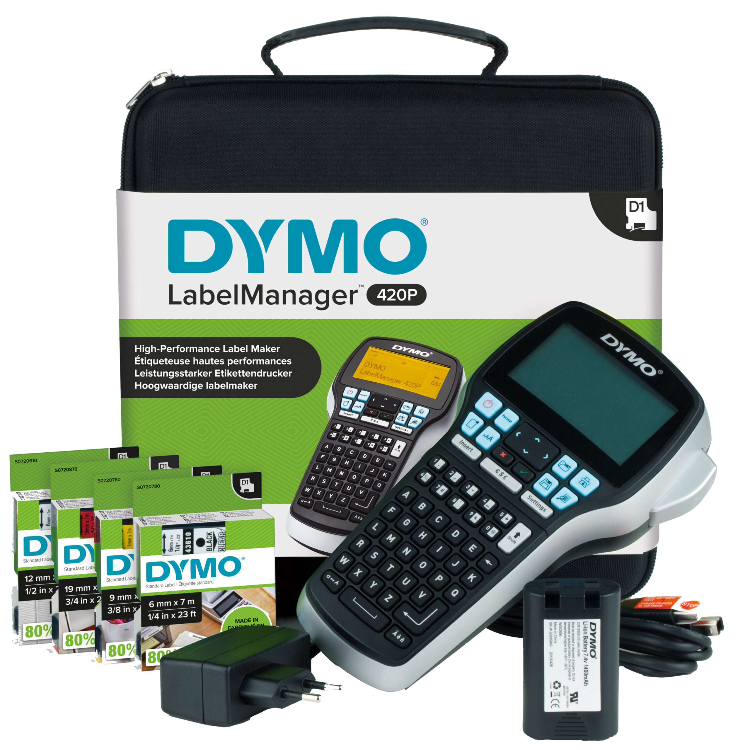 DYMO APARAT ZA ETIKETE 420P U KOFERU