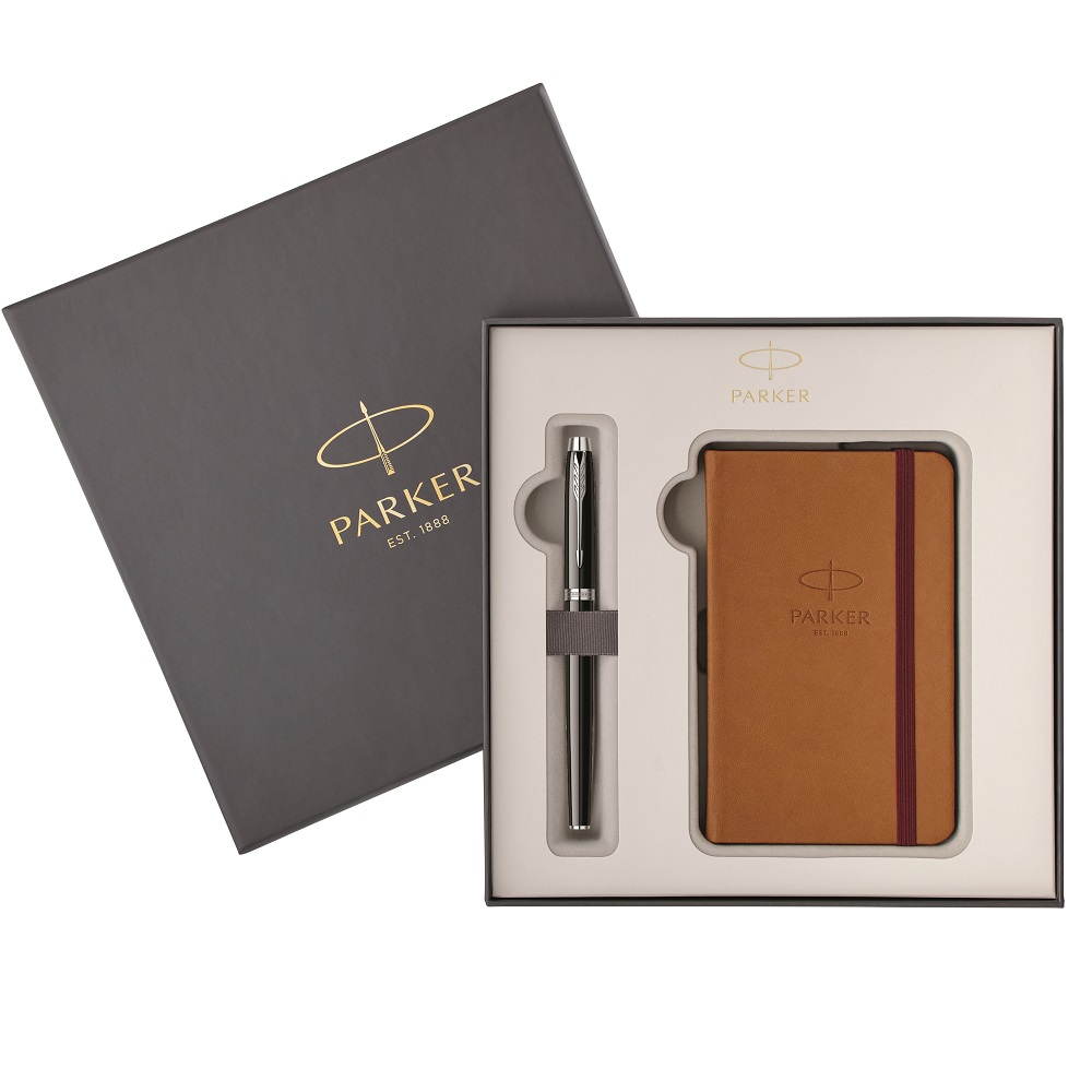 Parker poklon SET Royal IM Black CT - Roler + Notes