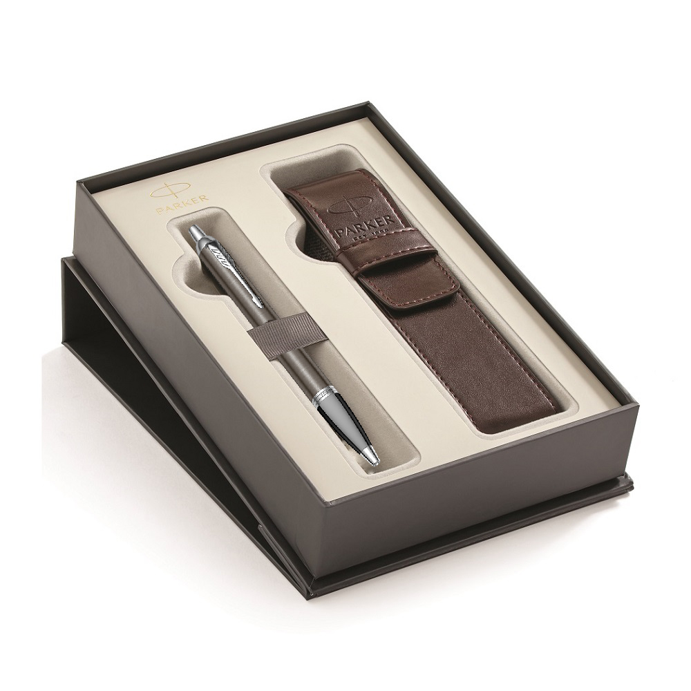 Parker poklon SET Royal Im Dark Espresso CT - Hemijska olovka + Futrola