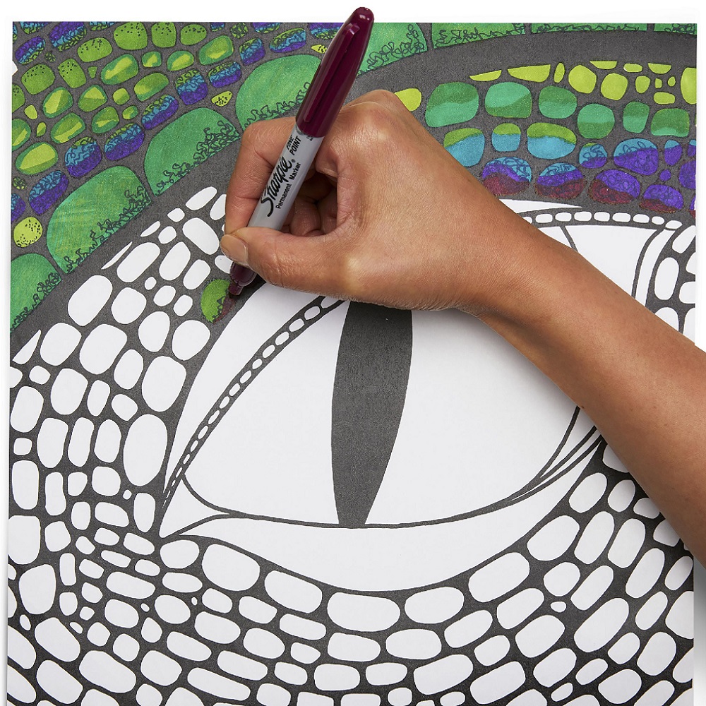 SHARPIE PERMANENTNI MARKER TWIN TIP CRNI - Слика 7