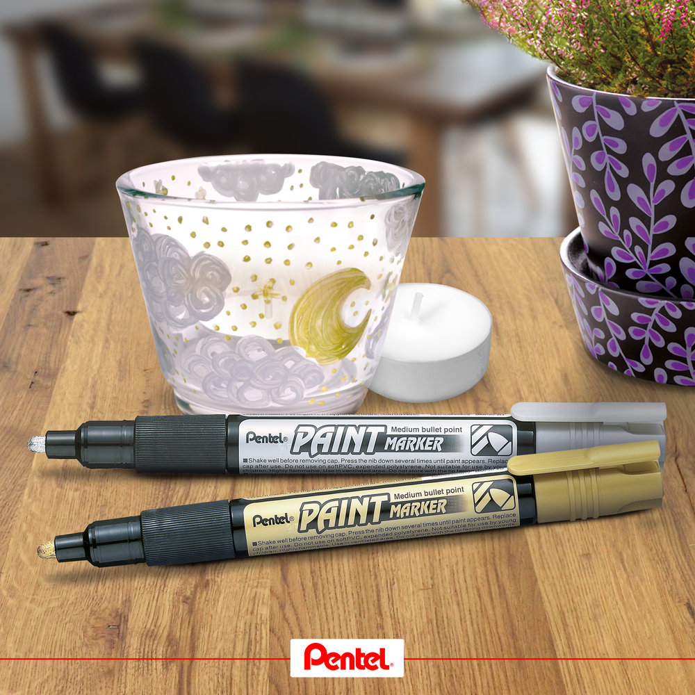 PENTEL permanentni PAINT marker MMP-20 OBLI VRH - Слика 3