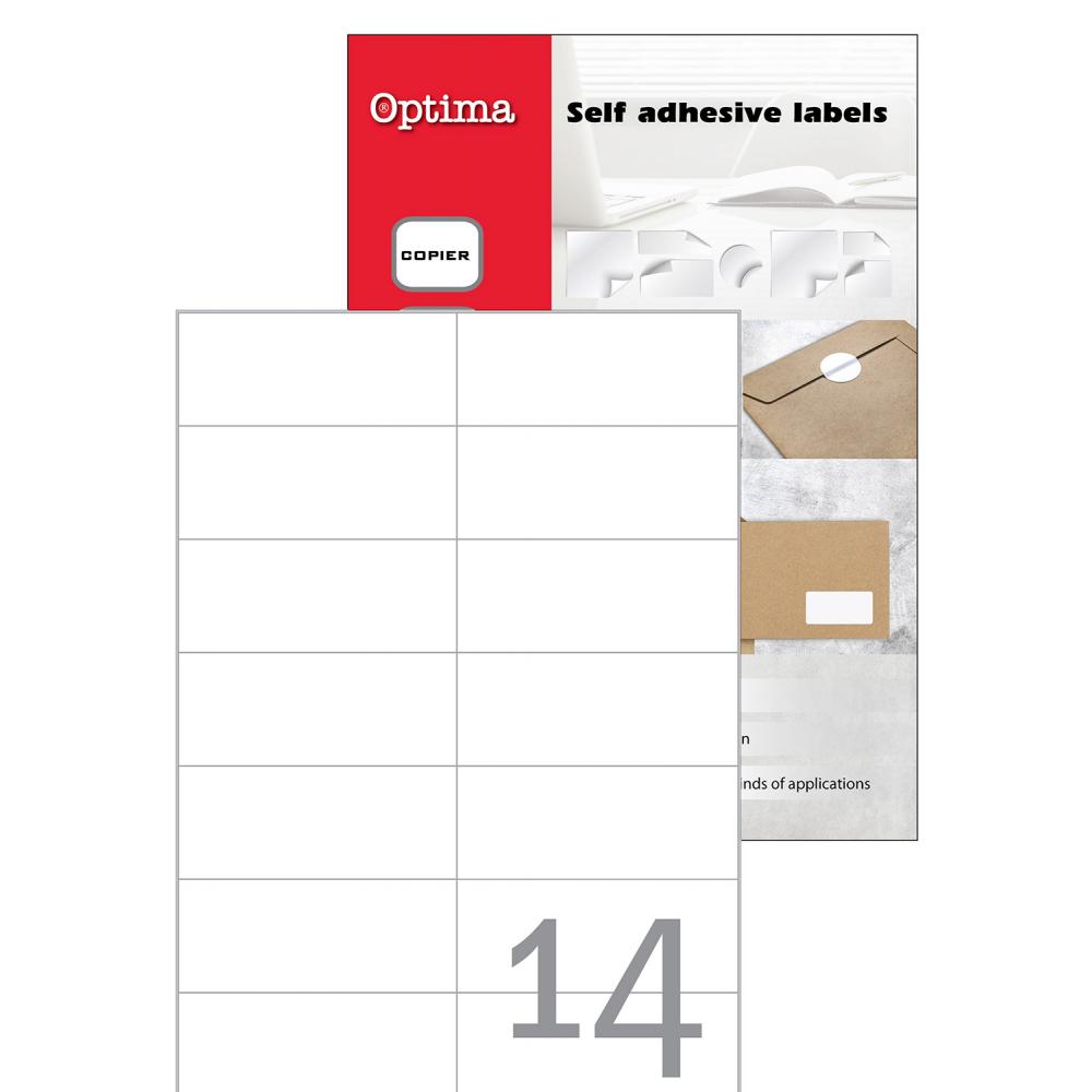 OPTIMA etikete A4 105x42,3 / 14kom