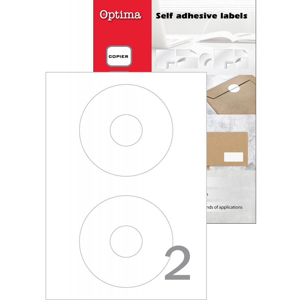 OPTIMA etikete za CD 117mm / 2kom