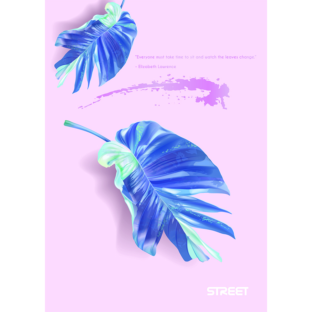 STREET Sveska sa mekom koricom LUX BOTANIC