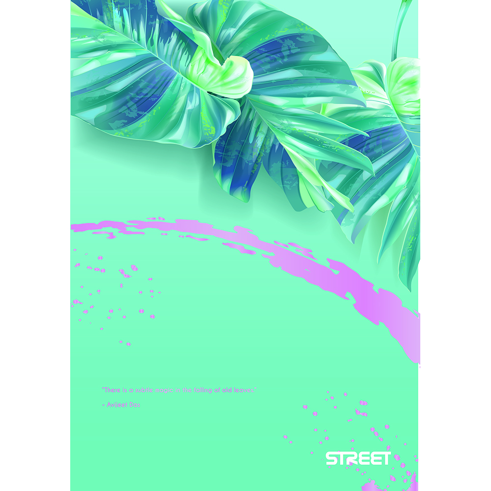 STREET Sveska sa mekom koricom LUX BOTANIC