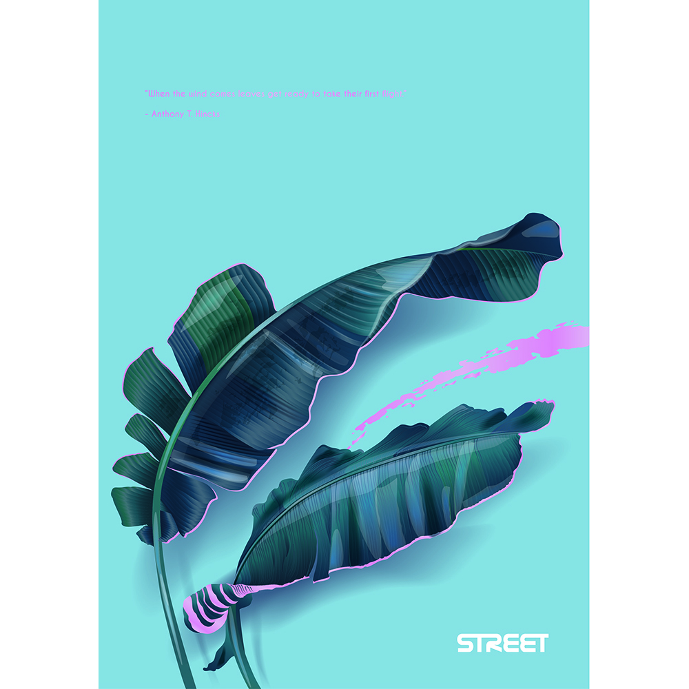STREET Sveska sa mekom koricom LUX BOTANIC