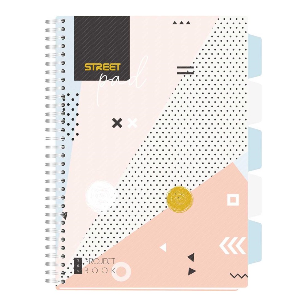 STREET Sveska sa spiralom PROJECT BOOK COLORFUL