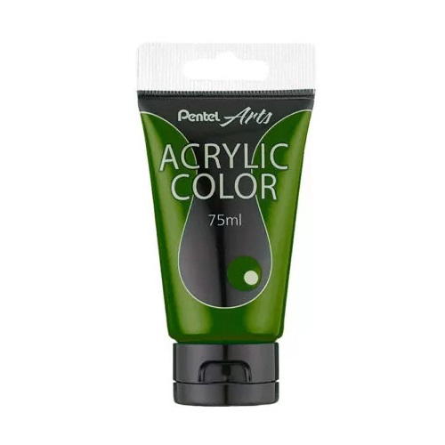 PENTEL ARTS Akrilna boja 75ml ZELENA MASLINASTA
