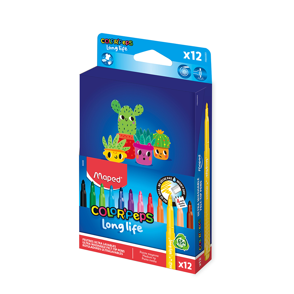 FLOMASTERI MAPED COLOR`PEPS LONG LIFE 2.0