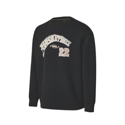 PEAK muški crni duks FW6224281 BLACK sa visokim procentom pamuka